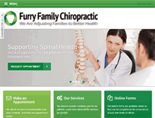 Tablet Screenshot of furryfamilychiropractic.com